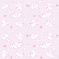 Valentines - seamless vector pattern for Valentine&#039;s Day or wedding