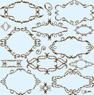 Real vintage nice art ornate set