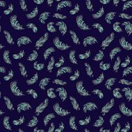 colorful feathers seamless pattern N3