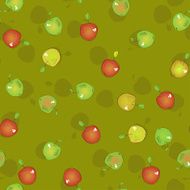 Seamless pattern of apples N3