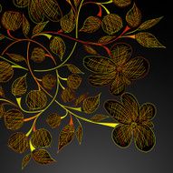 Floral abstract background N607