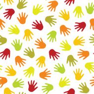 Seamless handprint pattern N3