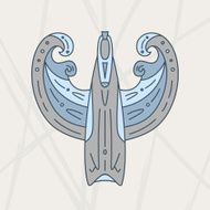 diving fin pattern N3