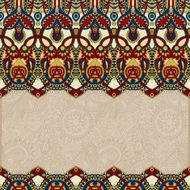 ornamental floral folkloric background for invitation N2