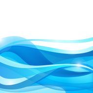 vector abstract blue wavy water background wallpaper N3