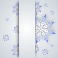 snowflake on a paper background