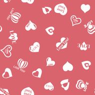 Heart pattern to Valentines Day Seamless texture with Hearts N6