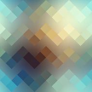 Textured pixels chevron pattern on blurred background