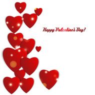 Valentines day Abstract paper hearts Love Valentine background with hearts N41