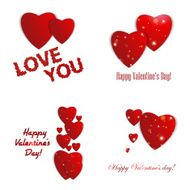 Valentines day Abstract paper hearts Love Valentine background with hearts N45