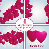 Valentines day Abstract paper hearts Love Valentine background with hearts N47