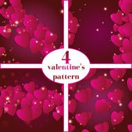 Valentines day Abstract paper hearts Love Valentine background with hearts N48