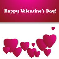 Valentines day Abstract paper hearts Love Valentine background with hearts N54