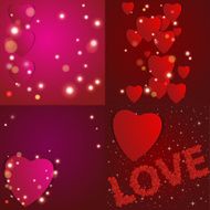 Valentines day Abstract paper hearts Love Valentine background with hearts N58