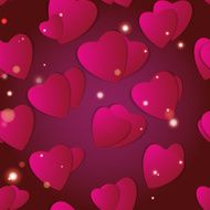 Valentines day Abstract paper hearts Love Valentine background with hearts N64