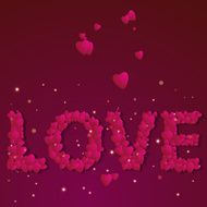 Valentines day Abstract paper hearts Love Valentine background with hearts N70