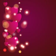 Valentines day Abstract paper hearts Love Valentine background with hearts N71