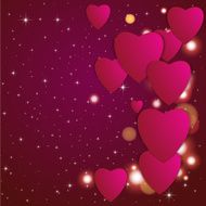 Valentines day Abstract paper hearts Love Valentine background with hearts N72