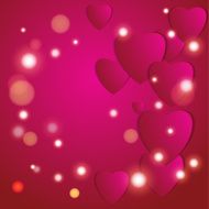 Valentines day Abstract paper hearts Love Valentine background with hearts N78