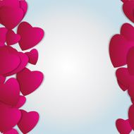 Valentines day Abstract paper hearts Love Valentine background with hearts N84