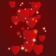 Valentines day Abstract paper hearts Love Valentine background with hearts N94