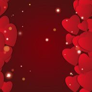 Valentines day Abstract paper hearts Love Valentine background with hearts N97