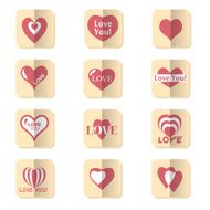 Heart icon Set of Valentines icon N2