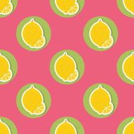 Lemon pattern Seamless texture with ripe lemons