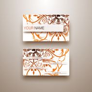 Floral business card N5