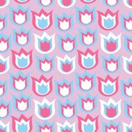 pink and blue bells on decorative background