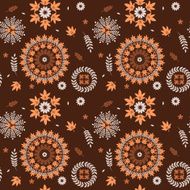 seamless pattern autumn leaves N4