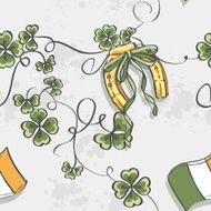 Seamless texture for St Patrick's Day