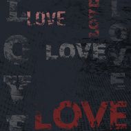 Typographic love poster design N2