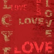 Typographic love poster design N3