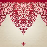 Vector seamless border in Victorian style N39