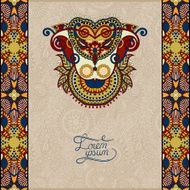 invitation card with neat ethnic background royal ornamental de