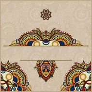 invitation card with neat ethnic background N4