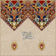 oriental decorative template for greeting card N3