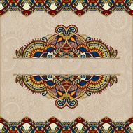 ornamental floral folkloric background for invitation N3