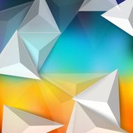 Vector color background abstract polygon triangle N3