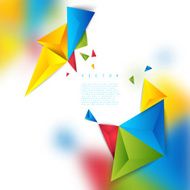 Vector color background abstract polygon triangle N5