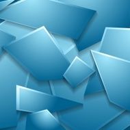 Blue geometric shapes background