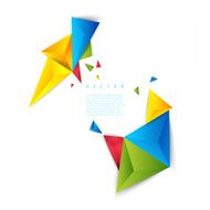 Vector color background abstract polygon triangle N6