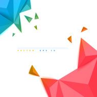 Vector color background abstract polygon triangle N8