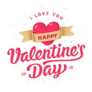 Happy valentines day card I love you