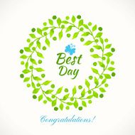 Vector Illustration Hand-painted watercolor design elements N17