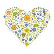 Heart made of flowers N5