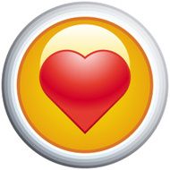 Heart Glossy Vector Icon