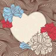 romantic heart frame