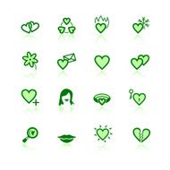 green dating icons